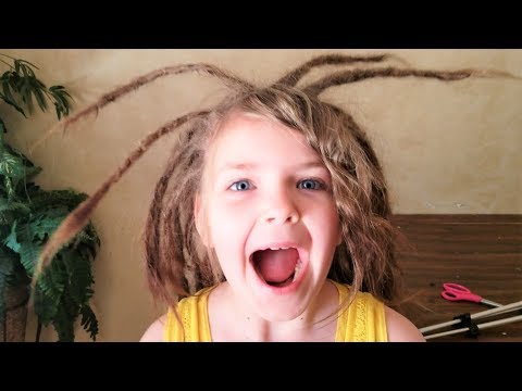 9 Year old girl gets dreadlocks!