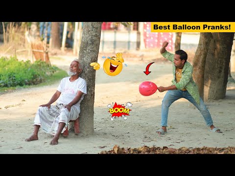 Balloon Blast Prank with Popping Balloons | Crazy REACTION with Popping Balloon Prank 2022