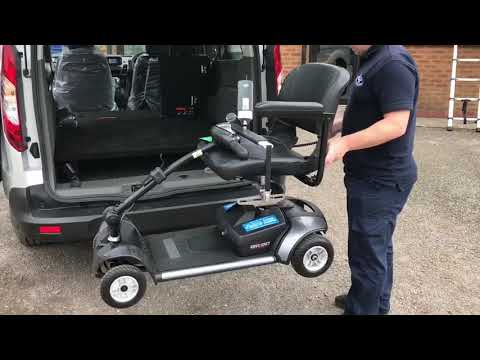 Bespoke false floor and an Autochair hoist fitted by BAS into a Ford Tourneo Connect