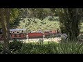 Travel Town Railway Museum Small Scale Passenger Train Off Ride POV Griffith Park Los Angeles CA