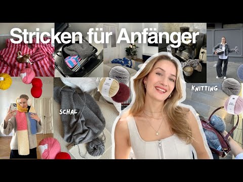 STRICKEN LERNEN FÜR ANFÄNGER 🍁💫  // dein 1. Strickprojekt für den Herbst