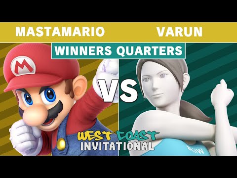 West Coast Invitational - MastaMario (Mario) Vs. Varun (Wii Fit) Winners Quarters - Smash Ultimate
