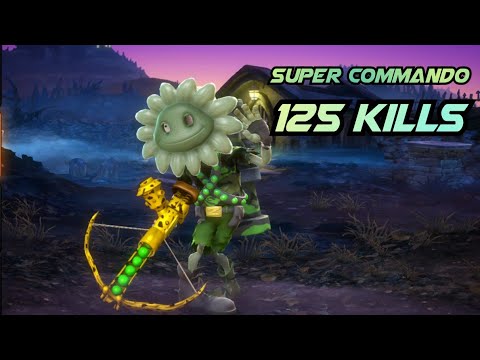 SUPER COMMANDO - 125 Kills - Ft Spectrux / Plants Vs Zombies Garden Warfare (im selling this acc)