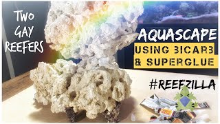 Aquascaping Using Baking Soda and Super Glue