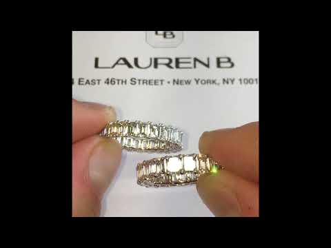 Emerald Cut Eternity Band Faceoff