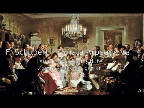 F. Schubert: Sonata in A minor "Arpeggione", D 821, Laura Levai Aksin,flute; Zoran Krajišnik,guitar