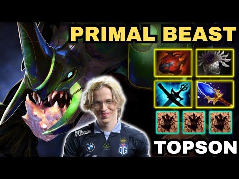 🔥 TOPSON Primal Beast Midlane Highlights 🔥 EZ Game For Topson - Dota 2