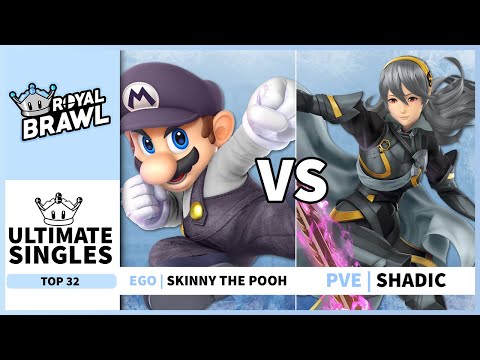 Royal Brawl 2023 - EGO | Skinny The Pooh (Mario) VS PVE | Shadic (Corrin) Singles Top 32