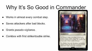 Why Is Reconnaissance So Good in Commander?
