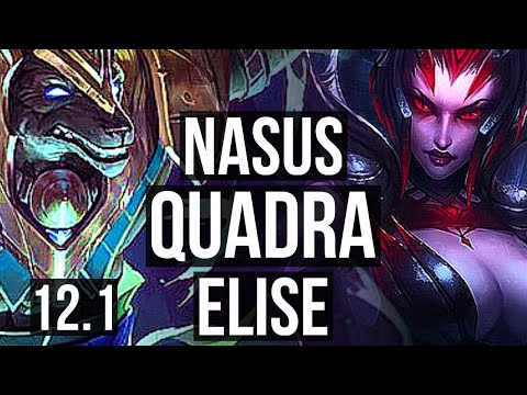 NASUS vs ELISE (JNG) | Quadra, 600+ games | EUW Diamond | 12.1