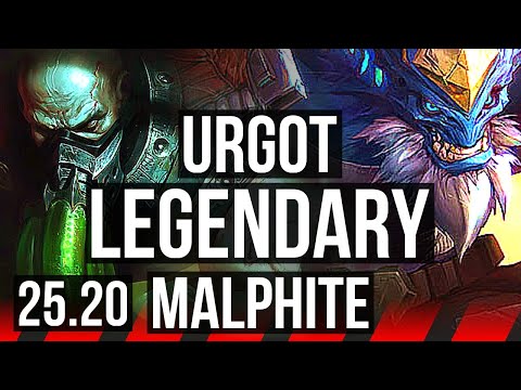 URGOT vs MALPHITE (TOP) | 43k DMG, Legendary, 23/5/4 | NA Master | 25.20