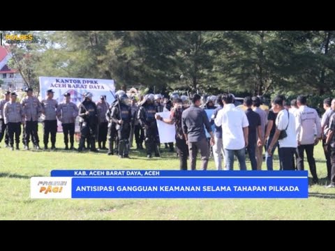 POLRES ABDYA GELAR SIMULASI AKSI UNJUK RASA SISPAMKOTA KAMPANYE PILKADA 2024