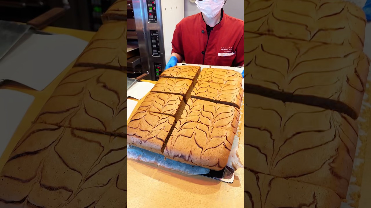 チョコたっぷりの台湾カステラ🍫#japanesefood #福岡グルメ