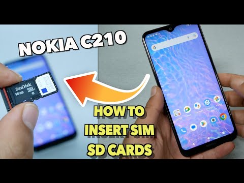 Nokia C210 How to insert SIM\SD\Cards like abc