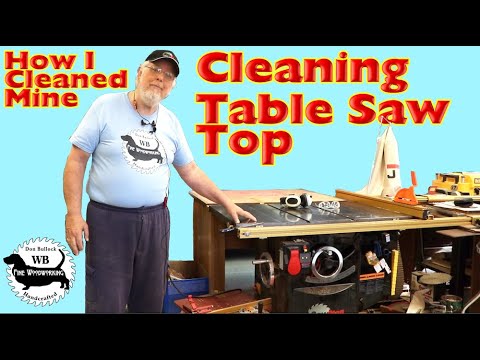 Cleaning & Polishing Table Saw -- SawStop Needed the Top Refreshed - How I cleaned Mine