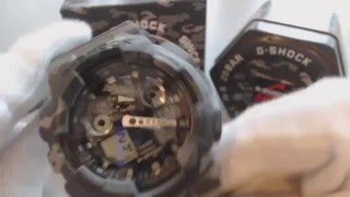 Grey Camouflage Casio G Shock Military Analog Digital Watch GA100CM-8A