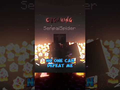 Yes He Defeat Senpai Spider ⚡🗿 #shorts #senpaispider #gamerfleet #editing #minecraft