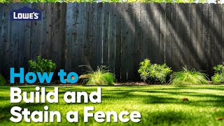 How to Build and Stain a Cedar Wood Fence | Blending Backyard Makeover How-to's