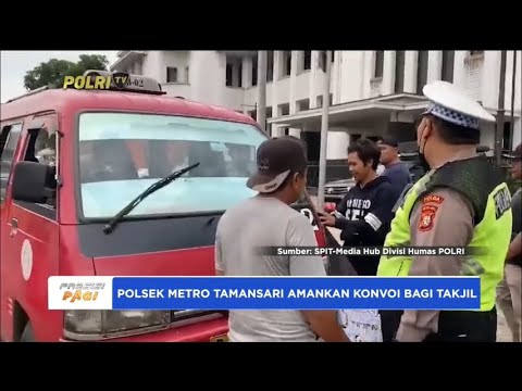POLSEK TAMANSARI AMANKAN KONVOI BAGI TAKJIL