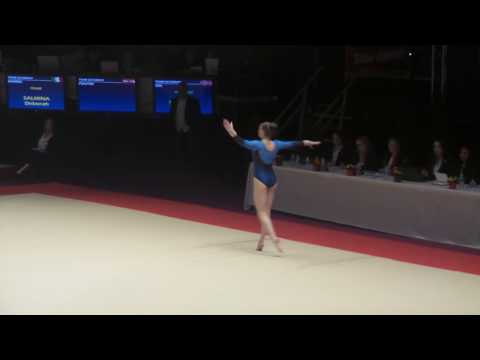 Théa Mille Nygaard (Norvège) Sol - Sainté Gym Cup 2017