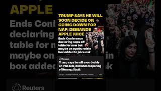TRUMP OUTLINES TERMS FOR NAPTIME @Reuters #comedy #satire