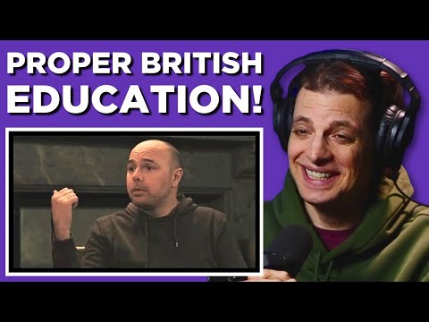 American Reacts to Learn English With Ricky Gervais!