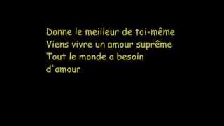 Robbie Williams - Supreme English/French + Lyrics