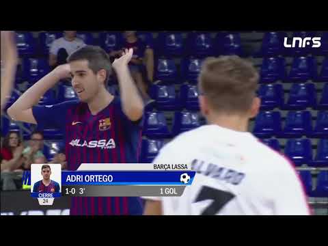 Gol Adrián Ortego (1-0) Barça Lassa - Naturpellet Segovia. J3, 1Div. LNFS