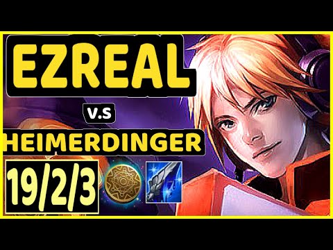 WOS (EZREAL) vs HEIMERDINGER - PENTAKILL 19/2/3 KDA BOTTOM ADC GAMEPLAY - BR Ranked GRANDMASTER