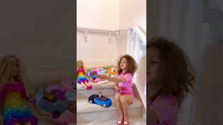 Kids learn to not leave toys everywhere in the house
