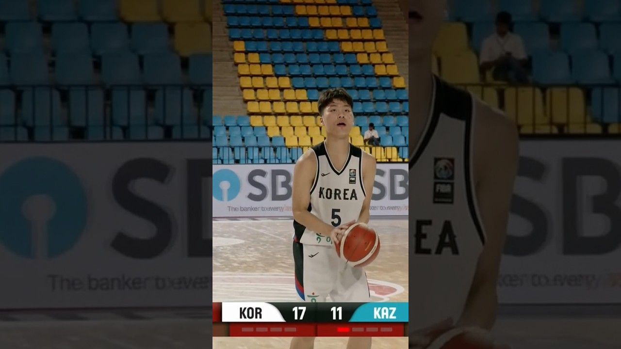 U18 아시아컵 한국 카자흐스탄 윤지훈 하이라이트  #basketball #3점슈터 #농구