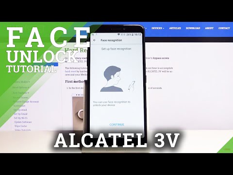 How to Set Up Face Unlock on ALCATEL 3V - Face Recognition