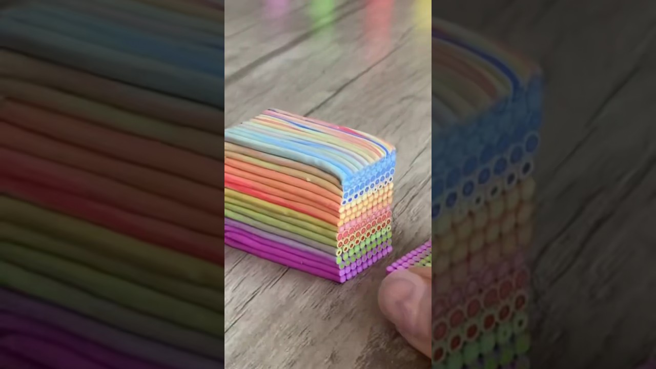 Polymer clay cane tutorial #handmade #polymerclay #art #earrings