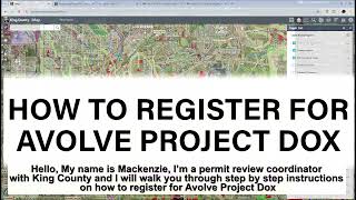 King County Permitting: Registration Tutorial