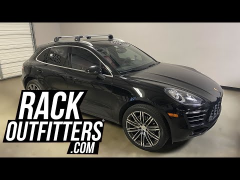 Thule AeroBlade EDGE Roof Rack Crossbars for Porsche Macan with Flush Side Rails