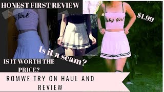 ROMWE TRY ON HAUL AND REVIEW