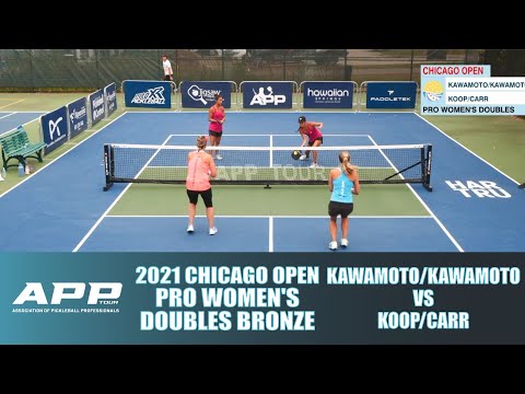 APP Chicago Pickleball Open Pro Women's Doubles Bronze: Kawamoto/Kawamoto vs Koop/Carr