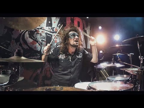Miloš Meier gopro drum solo - Dymytry Germany Tour 2018