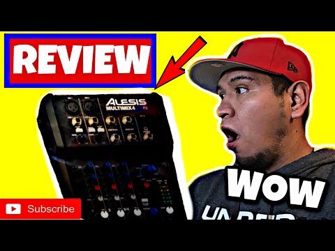 Alesis MultiMix 4 USB FX 4-Channel Mixer with Effects 2010s - Black image 2
