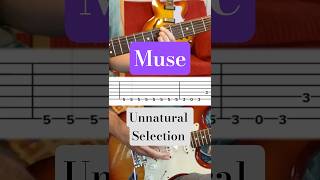 MUSE - UNNATURAL SELECTION Intro With Tabs #electricguitar #coversong #howtoplay #lesson #tabs