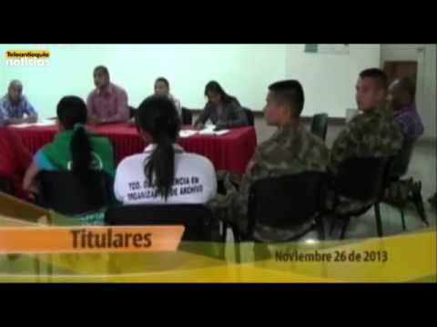 Titulares Teleantioquia Noticias AM martes 26 de Noviembre de 2013