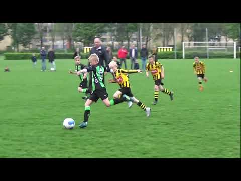 DOSKampen JO10-1 - SJO FC Dalfsen JO10-1 (oefenwedstrijd hoogtepunten DOSK)