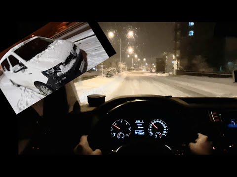 Volkswagen Transporter T6 2.0 TDI 102 hp POV Test Drive | Snow Drive, Transporter Test Sürüşü