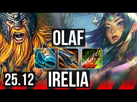 OLAF vs IRELIA (TOP) | 10/2/3, Dominating | EUW Grandmaster | 25.12