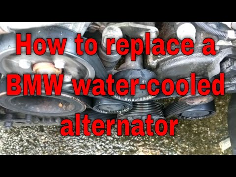 How to replace a BMW water cooled alternator Step by step instructions