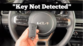 2021 - 2022 Kia K5 "Key Not Detected" How To Start With Dead Key Fob Battery - K 5 Key Not Detected