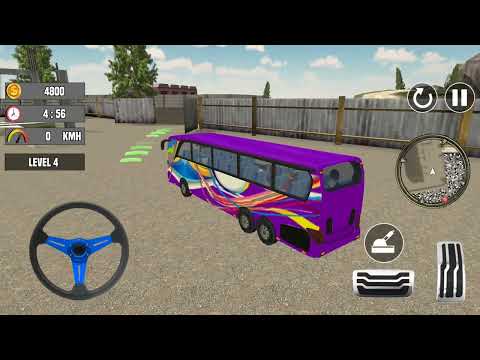 Mud Bus Offroad Driving Simulator 3D - Mountain Uphill Coach Bus Driver 2022 - Android GamePlay