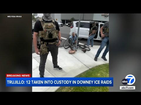 Masked ICE agents let man go after community members intervene in Downey