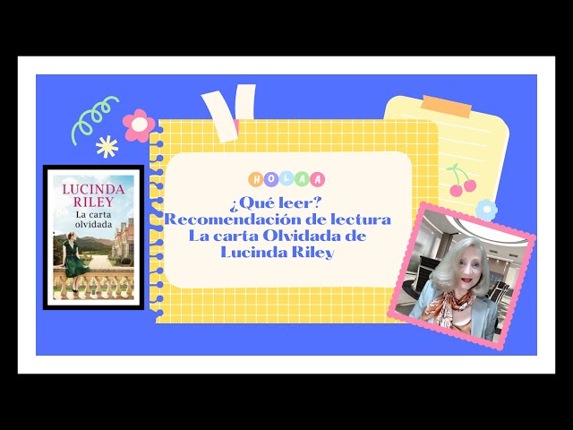 Vídeo relacionado con La carta olvidada (Best Seller | Ficción)