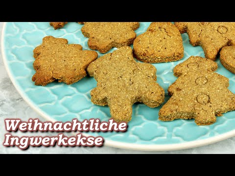 Weihnachtliche Ingwerkekse – aromatisch, knusprig & gesund! 🎄✨ Einfaches Rezept